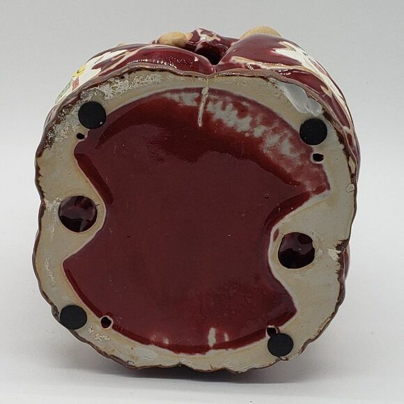 4 Christmas Tree Angels Holding Hands in Circle Stoneware Votive Candle Holder - Picture 5 of 13